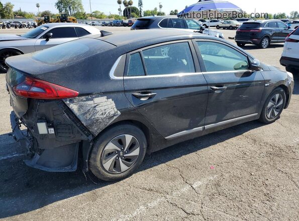 KMHC75LC4JU062650 2018 HYUNDAI IONIQ Black Trasero derecho