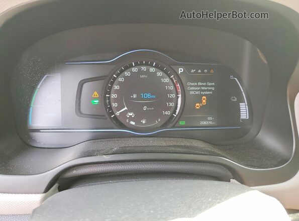 KMHC75LC4KU112111 2019 HYUNDAI IONIQ Charcoal 