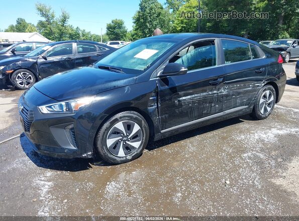 KMHC75LC5HU046189 2017 HYUNDAI IONIQ HYBRID Black Передня ліва чверть