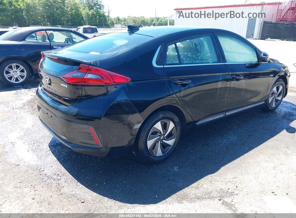 KMHC75LC5HU046189 2017 HYUNDAI IONIQ HYBRID Black Задня права чверть