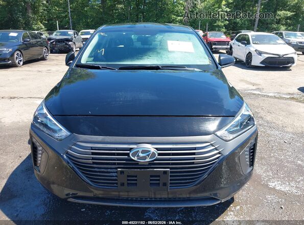 KMHC75LC5HU046189 2017 HYUNDAI IONIQ HYBRID Black Вид щитка приладів