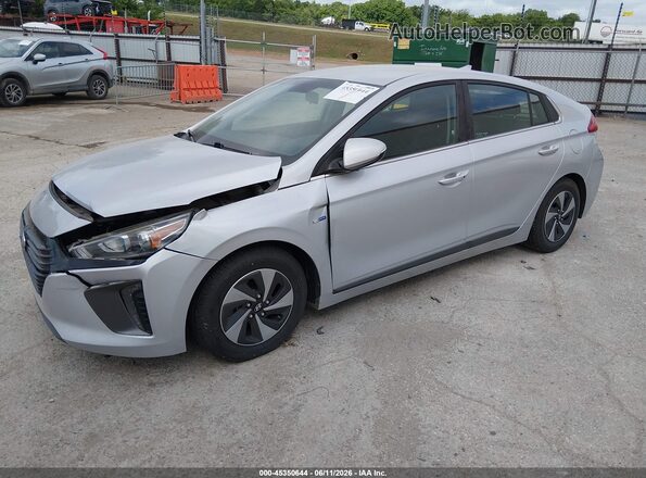 KMHC75LC5JU103142 2018 HYUNDAI IONIQ HYBRID Silver Передня ліва чверть