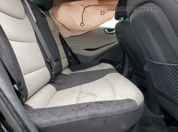 KMHC75LC5KU119567 2019 HYUNDAI IONIQ Black Vista de los asientos traseros