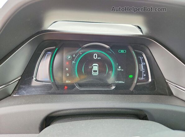 KMHC75LC5LU195579 2020 HYUNDAI IONIQ White Instrument cluster view