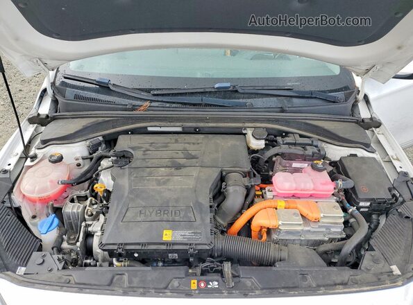 KMHC75LC5MU260867 2021 HYUNDAI IONIQ Белый Вид подкапотного пространства