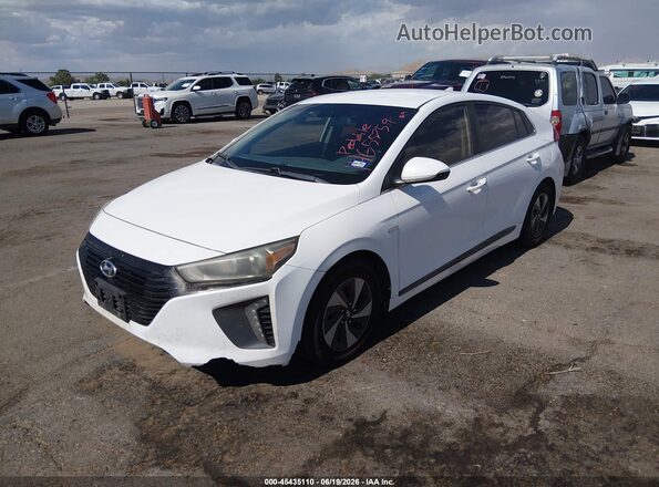 KMHC75LC6HU030664 2017 HYUNDAI IONIQ HYBRID White Przód lewy