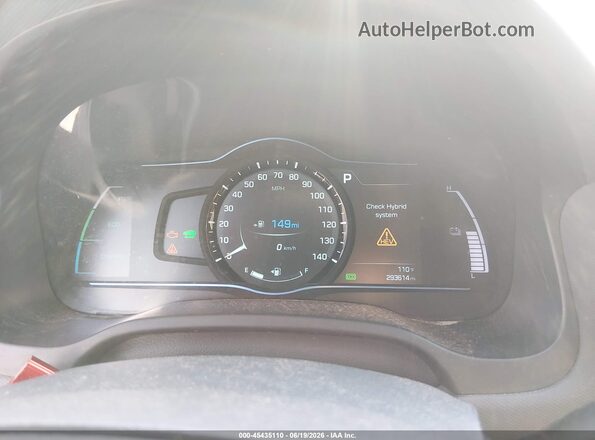 KMHC75LC6HU030664 2017 HYUNDAI IONIQ HYBRID White Widok tylnych siedzeń