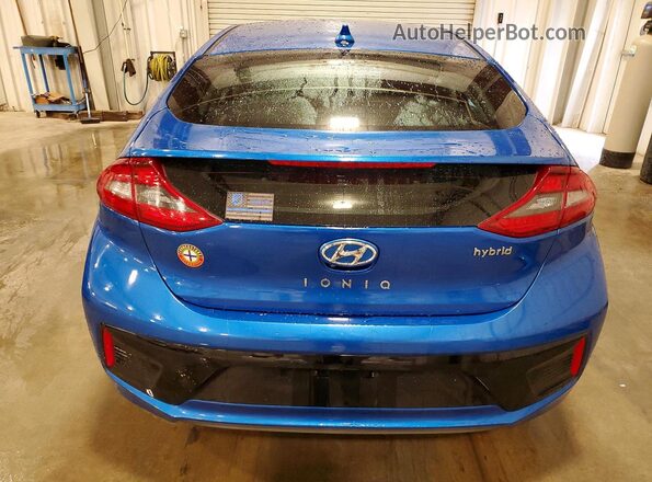 KMHC75LC6JU067820 2018 HYUNDAI IONIQ Blue Հետևի տեսք