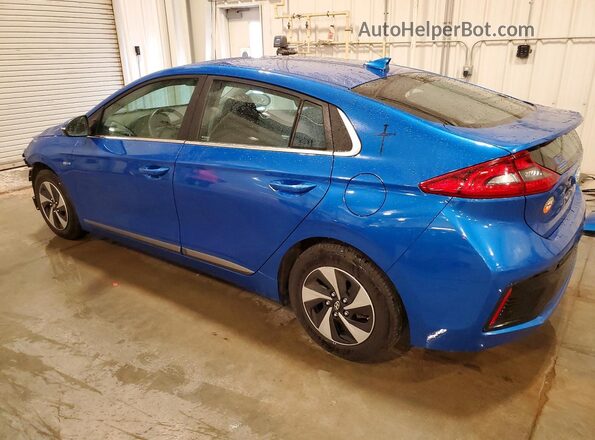 KMHC75LC6JU067820 2018 HYUNDAI IONIQ Blue Հետևի ձախ