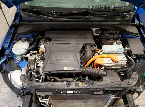 KMHC75LC6JU067820 2018 HYUNDAI IONIQ Blue Սալոնի հետևի տեսք