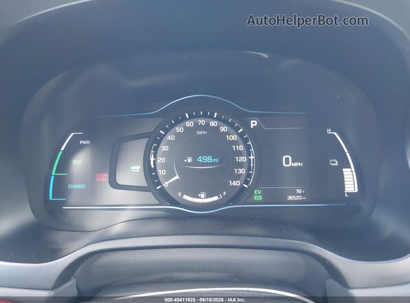 KMHC75LC6KU106763 2019 HYUNDAI IONIQ HYBRID White უკანა სავარძლების ხედი