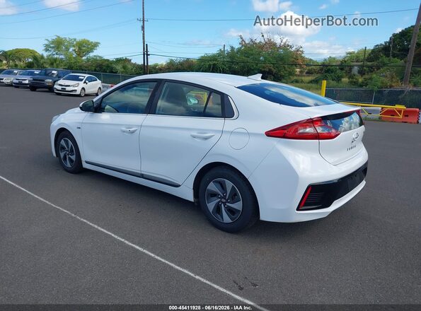 KMHC75LC6KU106763 2019 HYUNDAI IONIQ HYBRID White უკანა მარცხენა