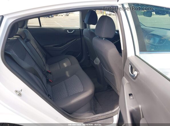 KMHC75LC6KU106763 2019 HYUNDAI IONIQ HYBRID White VIN კოდის სტიკერის ხედი