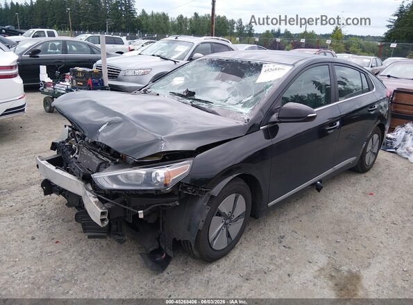 KMHC75LC6MU260859 2021 HYUNDAI IONIQ HYBRID Black Vista tres cuartos delantera izquierda