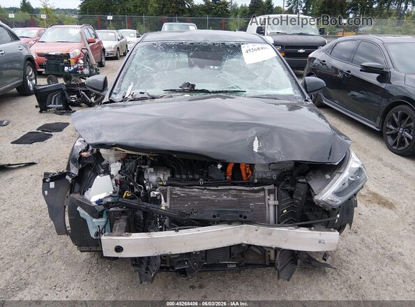 KMHC75LC6MU260859 2021 HYUNDAI IONIQ HYBRID Black Vista del cuadro de instrumentos