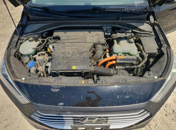 KMHC75LC7HU024873 2017 HYUNDAI IONIQ Black Rear interior view
