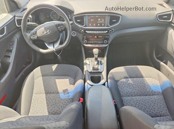KMHC75LC7HU024873 2017 HYUNDAI IONIQ Black Dashboard view