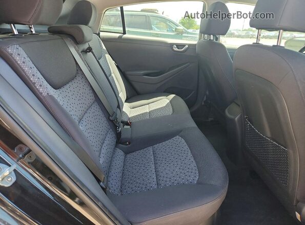 KMHC75LC7HU024873 2017 HYUNDAI IONIQ Black Rear seats view
