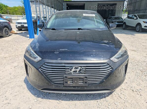 KMHC75LC7HU024873 2017 HYUNDAI IONIQ Black Front view