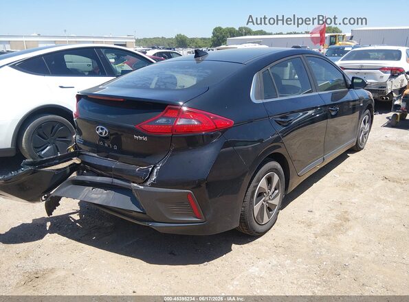 KMHC75LC8HU054593 2017 HYUNDAI IONIQ HYBRID Черный Задняя правая четверть