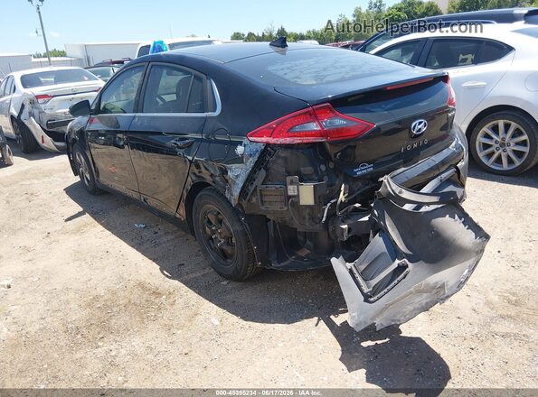 KMHC75LC8HU054593 2017 HYUNDAI IONIQ HYBRID Черный Задняя левая четверть