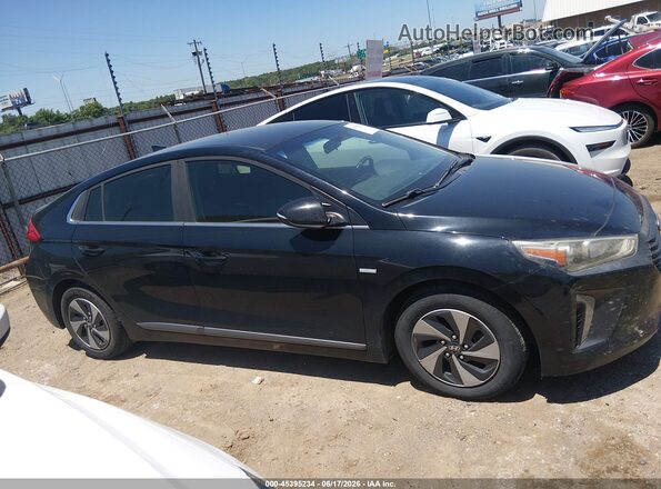 KMHC75LC8HU054593 2017 HYUNDAI IONIQ HYBRID Черный Вид задней части салона