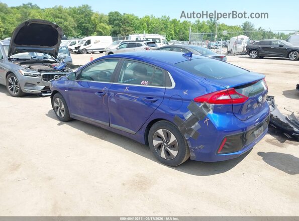 KMHC75LC9KU120673 2019 HYUNDAI IONIQ HYBRID Синий Задняя левая четверть