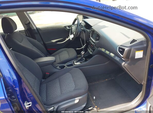 KMHC75LC9KU120673 2019 HYUNDAI IONIQ HYBRID Синий Вид салона спереди