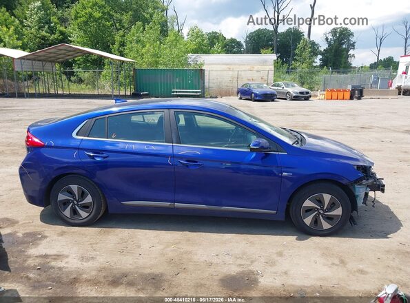 KMHC75LC9KU120673 2019 HYUNDAI IONIQ HYBRID Синий Панорамный вид салона 360°