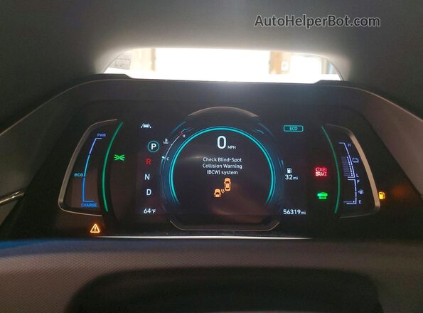 KMHC75LC9LU214988 2020 HYUNDAI IONIQ Silver ხელსაწყოთა პანელის ხედი