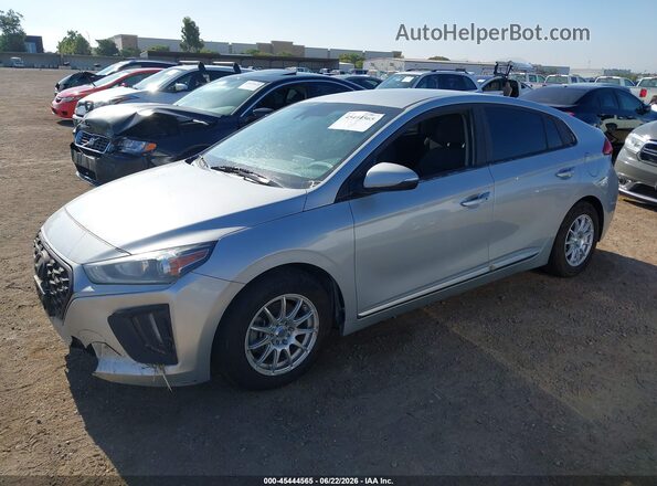 KMHC75LC9LU239843 2020 HYUNDAI IONIQ HYBRID Silver Առջևի ձախ երեք քառորդ տեսարան