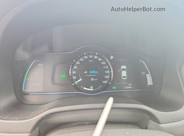 KMHC75LCXHU028397 2017 HYUNDAI IONIQ White Սարքավորումների վահանակի տեսք