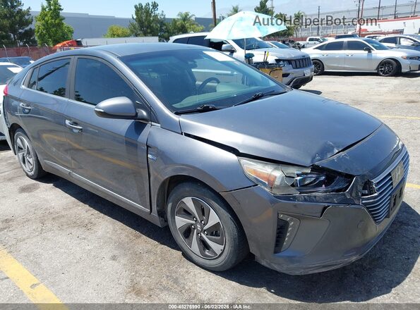 KMHC75LCXHU036726 2017 HYUNDAI IONIQ HYBRID Brown წინა ხედი