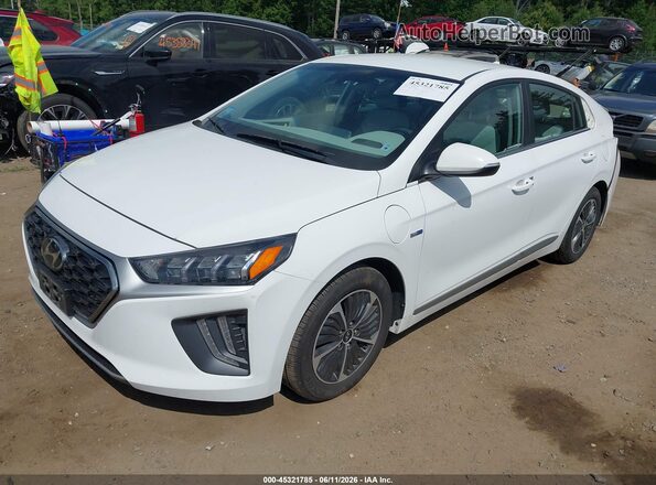 KMHC75LD5LU241128 2020 HYUNDAI IONIQ PLUG-IN HYBRID Белый Передняя левая четверть