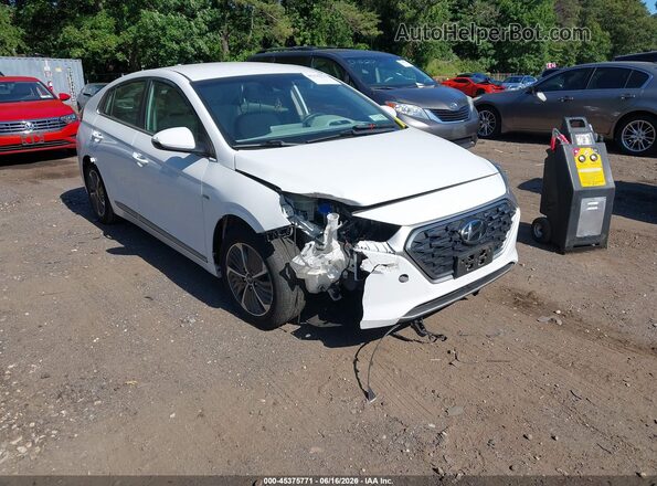 KMHC75LD6LU228534 2020 HYUNDAI IONIQ PLUG-IN HYBRID White Вид спереду