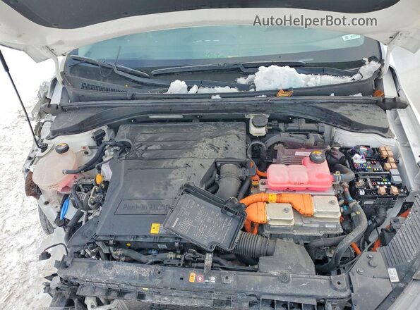 KMHC75LD8MU260015 2021 HYUNDAI IONIQ White უკანა სალონის ხედი
