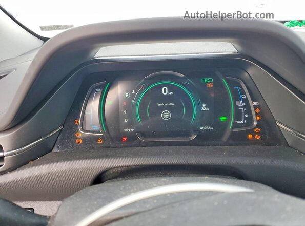 KMHC75LD8MU260015 2021 HYUNDAI IONIQ White ხელსაწყოთა პანელის ხედი