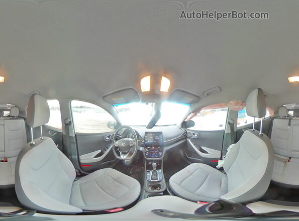 KMHC75LD8MU260015 2021 HYUNDAI IONIQ White VIN კოდის სტიკერის ხედი