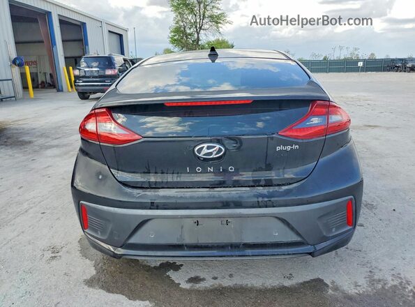 KMHC75LDXJU083818 2018 HYUNDAI IONIQ Black Rear view