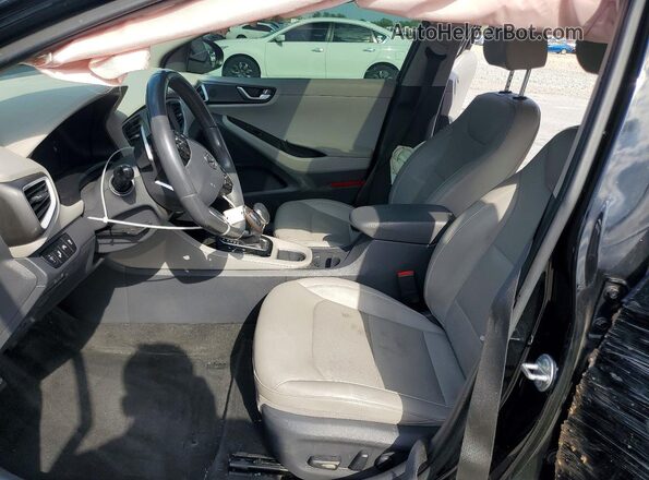 KMHC75LDXJU083818 2018 HYUNDAI IONIQ Black Front interior view