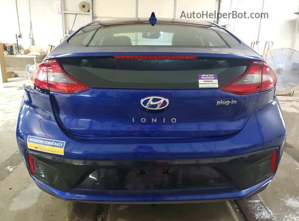 KMHC75LDXKU164934 2019 HYUNDAI IONIQ Blue უკანა ხედი