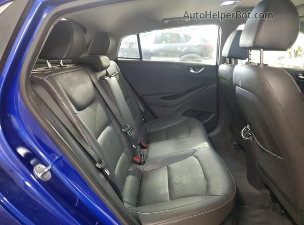 KMHC75LDXKU164934 2019 HYUNDAI IONIQ Blue უკანა სავარძლების ხედი