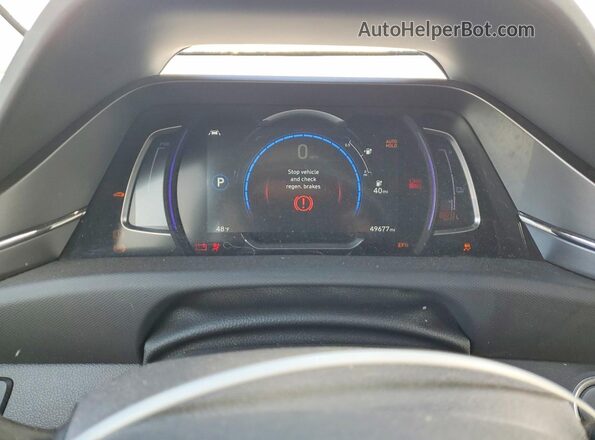 KMHC75LJ4LU072354 2020 HYUNDAI IONIQ White ხელსაწყოთა პანელის ხედი