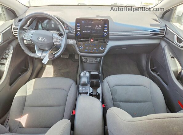 KMHC75LJ5MU077161 2021 HYUNDAI IONIQ Белый Вид панели приборов