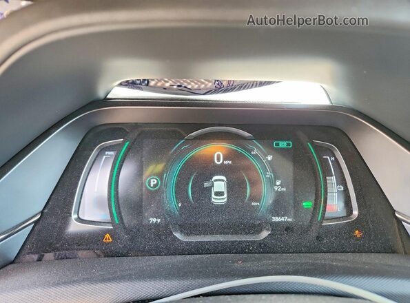 KMHC75LJ5MU077161 2021 HYUNDAI IONIQ Белый Вид щитка приборов