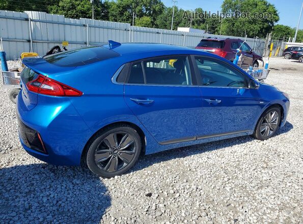 KMHC85LC1JU063770 2018 HYUNDAI IONIQ Blue Задня права чверть
