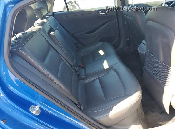 KMHC85LC1JU063770 2018 HYUNDAI IONIQ Blue Вид задніх сидінь