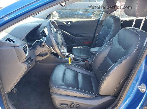 KMHC85LC1JU063770 2018 HYUNDAI IONIQ Blue Вид салону спереду