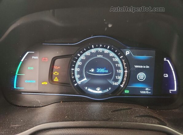 KMHC85LC1JU071657 2018 HYUNDAI IONIQ Black Սարքավորումների վահանակի տեսք