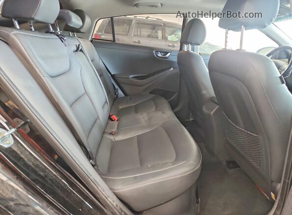 KMHC85LC1JU071657 2018 HYUNDAI IONIQ Black Հետևի նստատեղերի տեսք